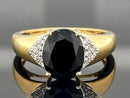 RING AUS 925/- SILBER VERGOLDET MIT SPINELL & ZIRKON