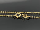 KETTE MIT ANHÄNGER 925/-SILBER VERGOLDET MIT TANSANIT (CA.0,12 ct.)