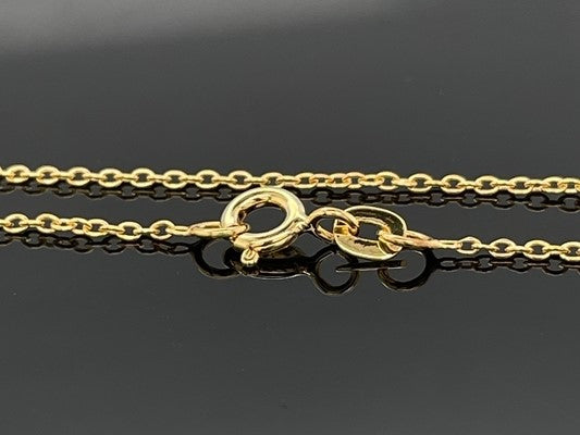 KETTE MIT ANHÄNGER 925/-SILBER VERGOLDET MIT TANSANIT (CA.0,12 ct.)