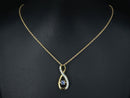KETTE MIT ANHÄNGER 925/-SILBER VERGOLDET MIT TANSANIT & ZIRKON