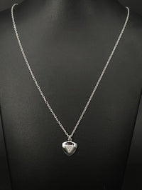 KETTE MIT ANHÄNGER AUS 925/- SILBER RHODINIERT MIT ZIRKONIA