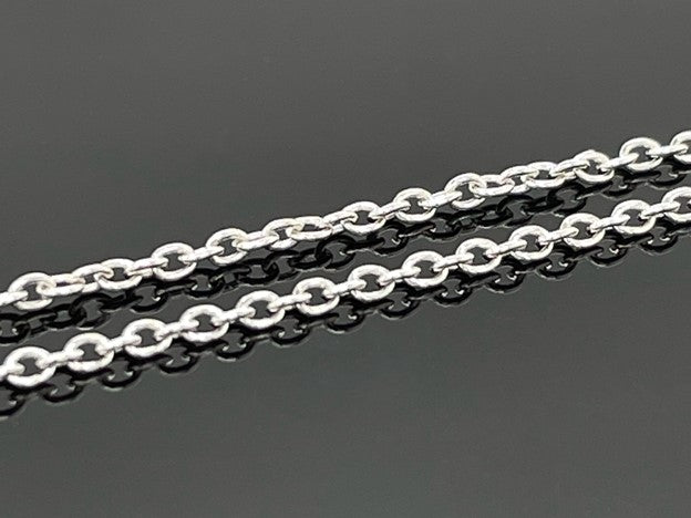 KETTE MIT ANHÄNGER AUS 925/- SILBER RHODINIERT MIT ZIRKONIA