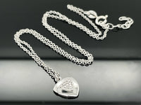 KETTE MIT ANHÄNGER AUS 925/- SILBER RHODINIERT MIT ZIRKONIA