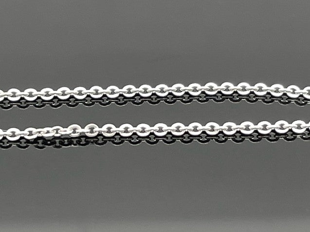 KETTE MIT ANHÄNGER AUS 925/- SILBER RHODINIERT MIT MULTI ZIRKONIA