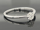 RING AUS 585/- WEIßGOLD MIT BRILLANTEN ( GES. CA.0,11 ct.)