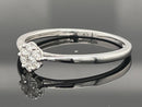 RING AUS 585/- WEIßGOLD MIT BRILLANTEN ( GES. CA.0,11 ct.)