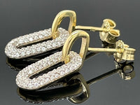 OHRSTECKER AUS 375/- GELBGOLD MIT ZIRKONIA