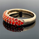 RING GR. 18 (55) AUS 375/- GELBGOLD mit Feueropal (ca. 0,888 ct.)