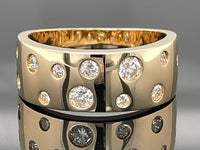 RING AUS 585/- GELBGOLD MIT BRILLANTEN (ges.ca. 0,55 ct.)