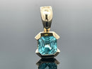 ANHÄNGER AUS 375/- GELBGOLD mit Zirkon (ca. 1,5 ct.)