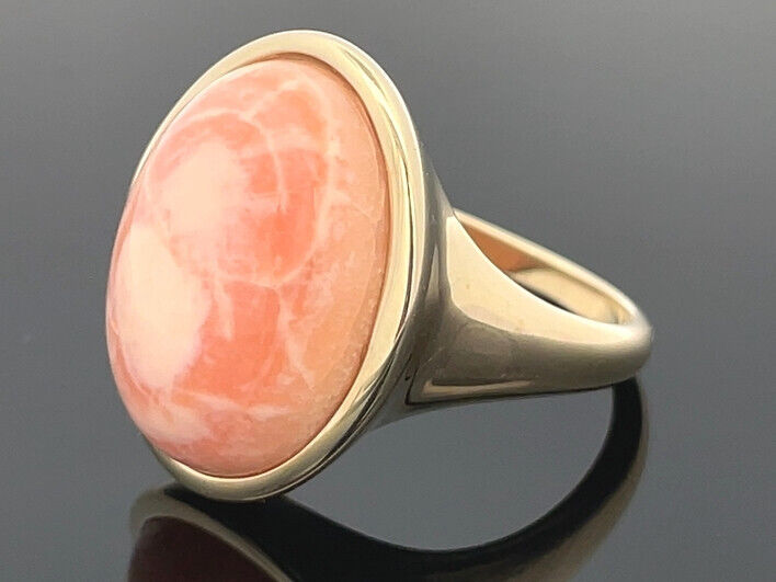 RING GR. 17 (53) AUS 375/- GELBGOLD mit Opal (ca. 9,00 ct.)
