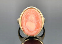 RING GR. 17 (53) AUS 375/- GELBGOLD mit Opal (ca. 9,00 ct.)
