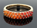 RING GR. 18 (55) AUS 375/- GELBGOLD mit Feueropal (ca. 0,888 ct.)
