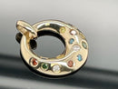 ANHÄNGER AUS 585/- GELBGOLD MIT MULTI BRILLANTEN (ges.ca. 0,35 ct.)
