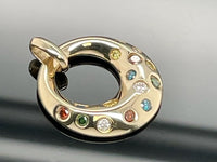 ANHÄNGER AUS 585/- GELBGOLD MIT MULTI BRILLANTEN (ges.ca. 0,35 ct.)