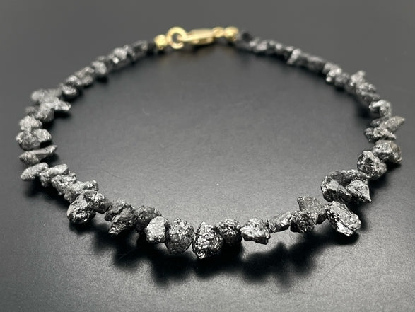 ARMBAND 375/- GELBGOLD MIT ROHDIAMANT (ca. 17,0 ct.)