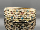 RING AUS 585/- GELBGOLD MIT MULTI BRILLANTEN BEH. (ges.ca. 0,255 ct.)