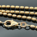 KUGELKETTE AUS 925/-SILBER GELBGOLDPLATTIERT