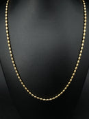 KUGELKETTE AUS 925/-SILBER GELBGOLDPLATTIERT