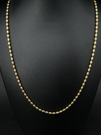 KUGELKETTE AUS 925/-SILBER GELBGOLDPLATTIERT