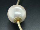 OMEGAREIF & GLEITER AUS 925/- SILBER GELBGOLDPLATTIERT MIT MUSCHELKERNPERLE