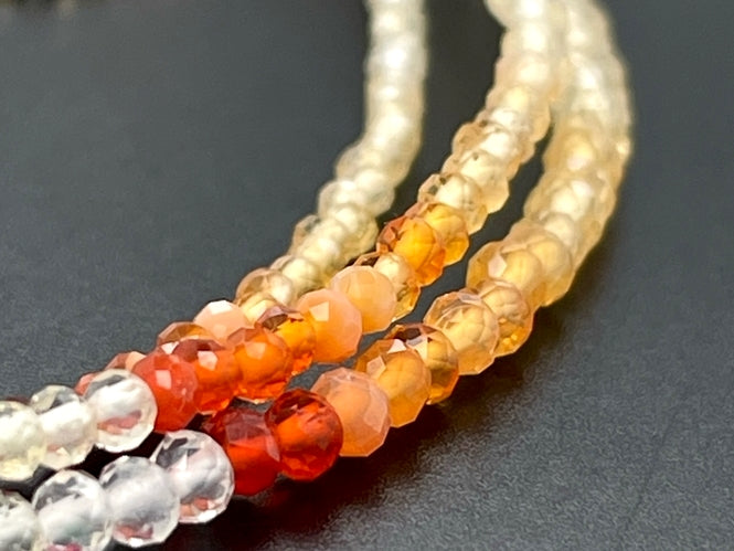3-RHG ARMBAND 375/- GELBGOLD MIT FEUEROPAL