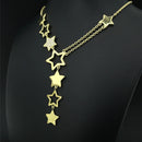 Y-COLLIER AUS 925/-SILBER GELBGOLDPLATTIERT MIT ZIRKONIA