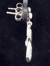 OHRHÄNGER AUS 375/- WEIßGOLD mit Santa Maria Africana Aquamarin (ca. 0,72 ct.)