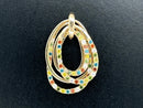 ANHÄNGER AUS 585/- GELBGOLD MIT MULTI BRILLANTEN (ges.ca. 0,70 ct.)