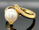 RING AUS 925/- SILBER VERGOLDET MIT SÜßWASSERZUCHTPERLE