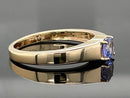 RING AUS 925/- SILBER VERGOLDET MIT TANSANIT