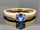 RING AUS 925/- SILBER VERGOLDET MIT TANSANIT