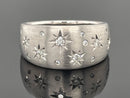 RING AUS 585/- WEISSGOLD MIT BRILANTEN SI (GES. CA.0,20ct.)