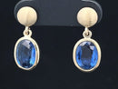 OHRHÄNGER AUS 375/- GELBGOLD mit Nepal Kyanit (ca. 2,60 ct.)