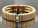 RING AUS 375/- GELBGOLD mit Multi Brillant (beh. | ca. 0,048 ct.)