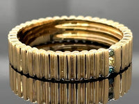 RING AUS 375/- GELBGOLD mit Multi Brillant (beh. | ca. 0,048 ct.)