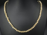 KUGELKETTE AUS 925/-SILBER GELBVERGOLDET MIT MAGNETVERSCHLUSS