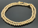 KUGELKETTE AUS 925/-SILBER GELBVERGOLDET MIT MAGNETVERSCHLUSS
