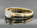 RING AUS 925/- SILBER VERGOLDET MIT ZIRKON