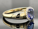 RING AUS 375/- GELBGOLD MIT TANSANIT AAAA & ZIRKON (GES.CA.0,90ct.)