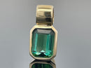 ANHÄNGER AUS 375/- GELBGOLD MIT GOLKONDA TURMALIN (CA. 1,10 ct.)
