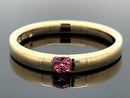 RING AUS 375/- GELBGOLD mit Turmalin (ca. 0,100 ct.)
