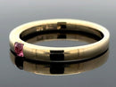 RING AUS 375/- GELBGOLD mit Turmalin (ca. 0,100 ct.)