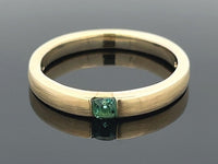 RING AUS 375/- GELBGOLD mit Turmalin (ca. 0,100 ct.)