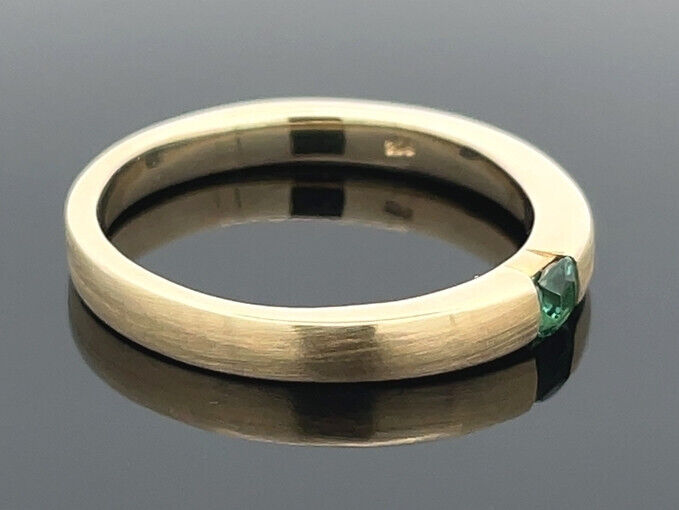RING AUS 375/- GELBGOLD mit Turmalin (ca. 0,100 ct.)