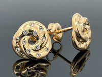 OHRSTECKER AUS 925/- SILBER VERGOLDET MIT WEIßTOPAS