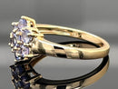 RING AUS 925/- SILBER VERGOLDET MIT TANSANIT