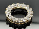 ANHÄNGER 375/- GELBGOLD MIT BRILLANTENTEN & DIAMANTEN (GES. CA. 0,50 ct.)