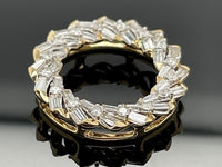 ANHÄNGER 375/- GELBGOLD MIT BRILLANTENTEN & DIAMANTEN (GES. CA. 0,50 ct.)