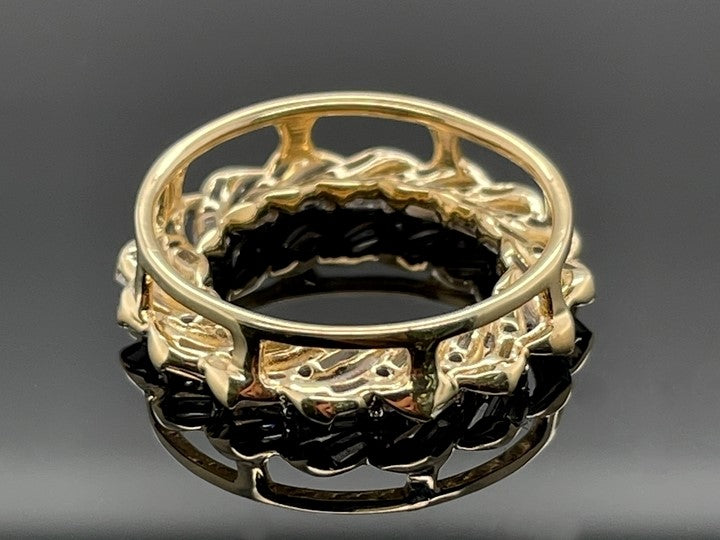 ANHÄNGER 375/- GELBGOLD MIT BRILLANTENTEN & DIAMANTEN (GES. CA. 0,50 ct.)